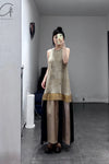 Mutedance 24 Spring/Summer Layered Dress MD-MD24SS82-KHAKI khaki PM136